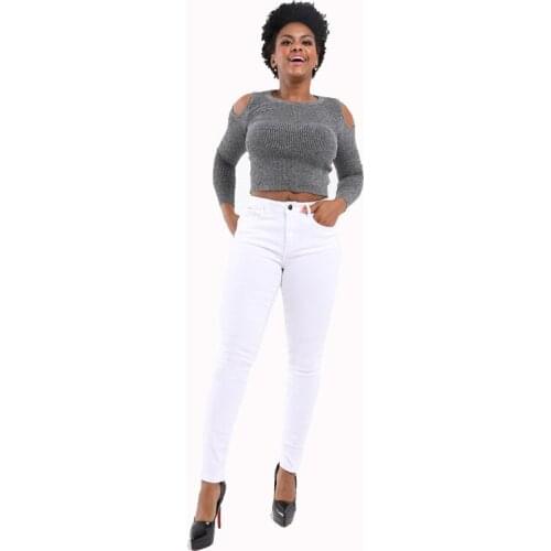 Bodycon Mid Waist Black Jeans Spring Women Casual Candy color Denim Pencil Pants