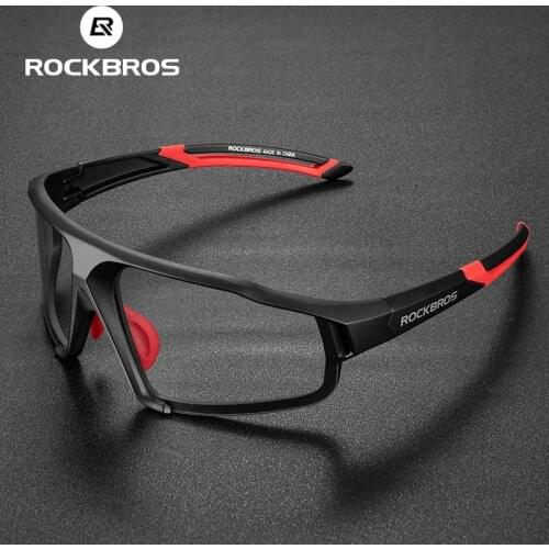 ROCKBROS Photochromic Cycling Glasses Man Mountain Bike Bicycle Sport Cycling Sunglasses Woman Polarized MTB Cycling Eyewear