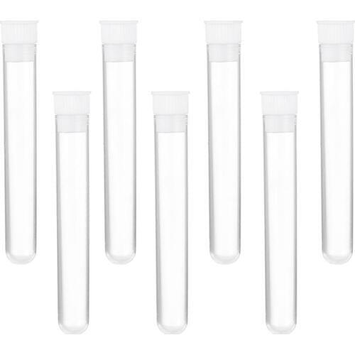 74.5x12mm Clear Tube Plastic Beads Containers with Lid for Jewelry Packaging, 82mm long with cover Jar Storage Receptacle 100pcs