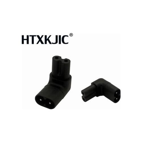 Figure 8 IEC 320 IEC320 iec C7 to C8 90 Degree UP and Down Angled AC Power Adapter Male Female Extension connector