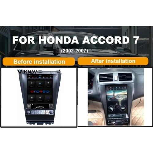 Android System vertical screen car GPS navigation For-HONDA-ACCORD 7 2002-2007 Multimedia DVD Player