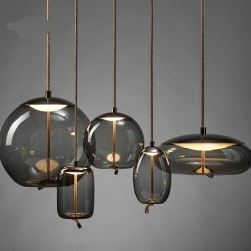 Scandinavian Knot Glass Pendant Lights Bedside Nordic Luminaria Deco Lustre Pendant Lights Hanging Lights Luminaire Suspendu