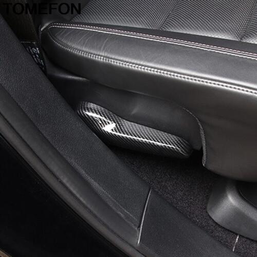 TOMEFON For Jeep Grand Cherokee 2011-2018 Interior Rear Car Seat Adjustment Cover Trim ABS Plastic Overlay Car Styling 2pcs