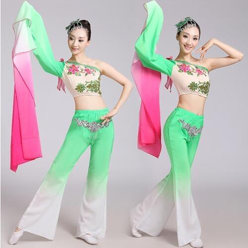 Traditional Chinese Folk Dance Costume For Woman Dance Costumes Kids Costume Yangko Girl Children Dress Women Yangge Clothing