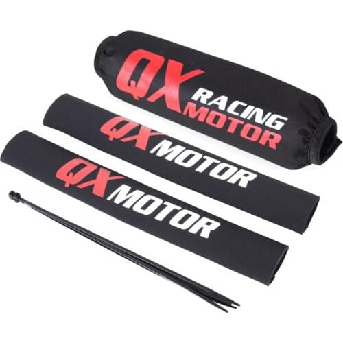 35cm Front Fork Protector + Rear Shock Absorber Guard Wrap Cover For CRF YZF KLX Dirt Bike Motorcycle ATV Quad Motocross
