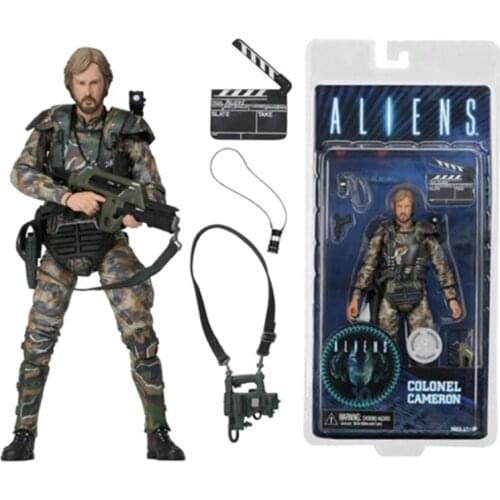 NECA Aliens vs Predator Figure Colonel Cameron Action Figure Collectible Model Toys Dolls Gift