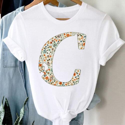 Women Short Sleeves Letters Printing O Neck Summer Clothing Trend Ladies Loose Graphic Tees Top Tshirts Female T-shirt