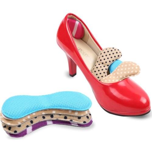 1 Pairs Anti-wear Feet Care Pads Cushion Heel Sticker Pain Relief Heel Liner Crash Insole Patch Adhesive Shoes Accessories