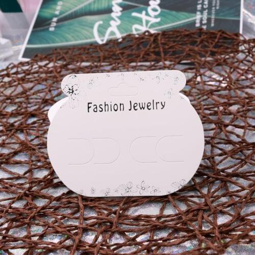 100PCS/Lot 9.5x7.5cm Simple Printing Jewelry Kraft Hair Clip Paper Card Jewelry new Cards Accept custom logo Wholesale