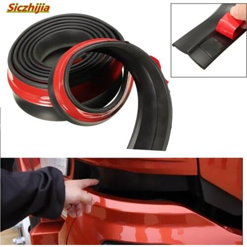 2.5m soft black rubber bumper front lip protector for Audi Q3 Q5 SQ5 Q7 A1 A3 S3 A4 S4 RS4 RS5 A5 A6 S6 C6 C7 S5 A7 S7 A8