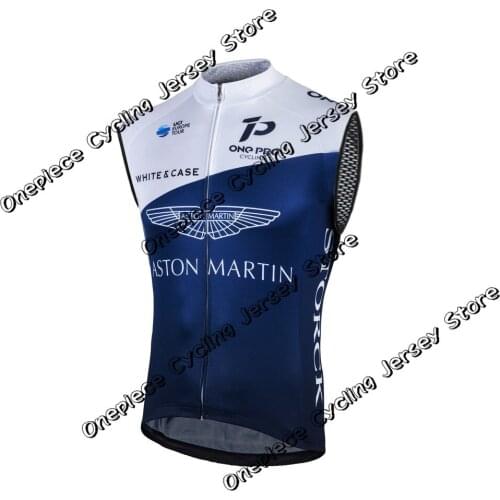 2021 Aston Martin Windproof Cycling Vest Sleeveless Jersey Summer Bike Clothing Mens Mountain Road Bicycle MTB Maillot