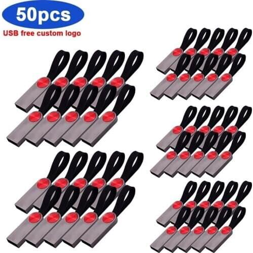 50pcs/lot USB flash disk pen drive 64GB Shiny pendrive 4G 8G 16GB 32GB 128GB metal memory stickcle usb2.0 flash drive Free logo