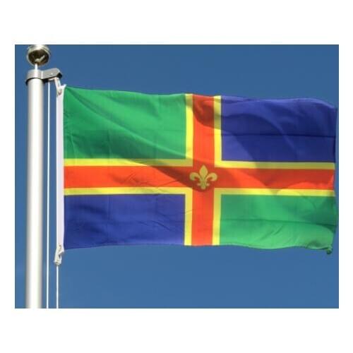 90x150cm new design 3x5ft polyester Lincolnshire flags decorations any hobby history flag banner