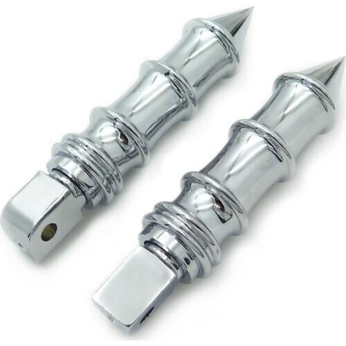 Aftermarket free shipping motorcycle parts Spike Passenger Billet aluminum Foot Rest Pegs For Yamaha Road Star Warrior 2002-2009