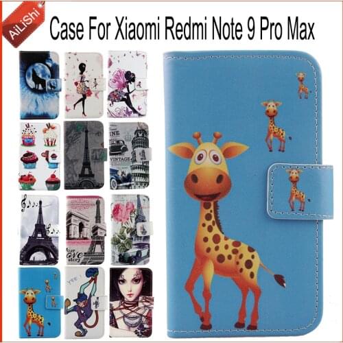 AiLiShi Case For Xiaomi Redmi Note 9 Pro Max Luxury Flip Painted Leather Case 100% Special Phone Protective Cover Skin+Tracking
