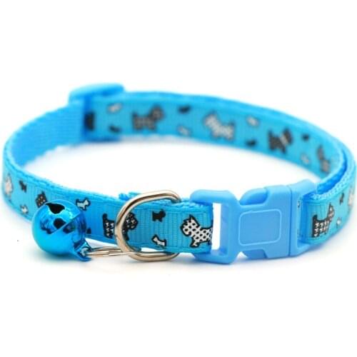 Pet Supplies Accessories for Small Dog Chihuahua Bulldogs Pet Dog Collar Adjustable Buckles with Bell Dog Collar Neck Strap