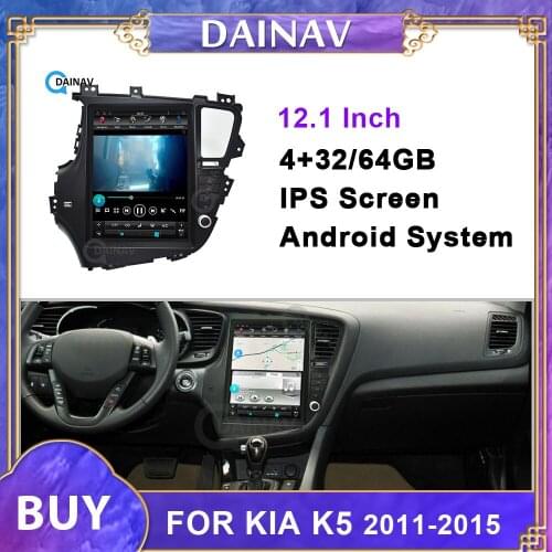 12.1 inch Vertical Screen Android Car Radio GPS Navigation For KIA K5 2011-2015 Tesla Style Car Multimedia DVD Player