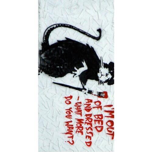 Banksy Graffiti Pattern Multifunctional Use Baby Bath Towels Women Hand Face Hair Drying Soft Bamboo Fiber Towel 35*70cm