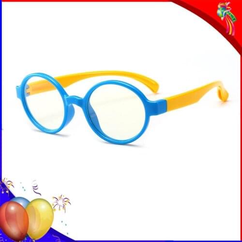 Filtering Blue Light Blocker Glasses Boys Girls Gaming Eye Protection Computer Phone Ipad Playing Kids Round Frame Eyewear UV400