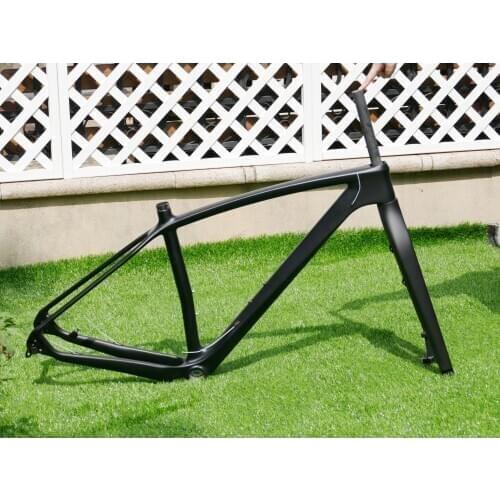 FR-708 Full Carbon UD Matt Bicycle 29ER Mountain Bike MTB Cycling 29er Frame 17" & Fork QR 135 * 9mm / Thru Axle 142 * 12mm