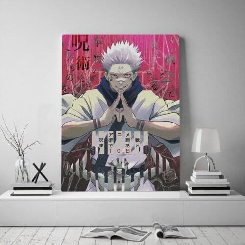 Jujutsu Kaisen Sukuna Anime Canvas HD Printed Painting Wall Art Poster Home Decor Boy Pictures Living Room Modular No Framework