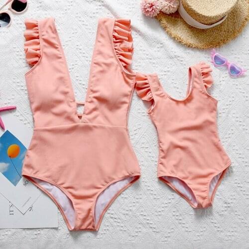 KEAIYOUHUO Matching Swimwear For Mom And Daughter