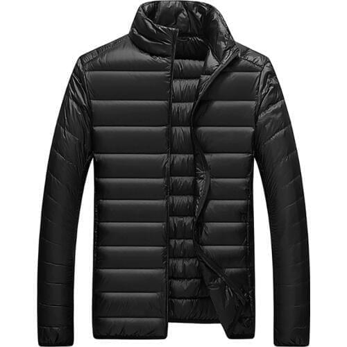 New Plus Size Winter Ultralight duck coat Mens Down Jackets Lightweight Overcoats Casual Classic Coats For Male
