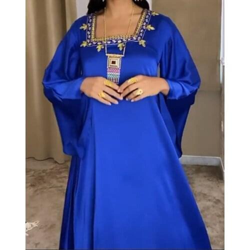 Muslim Abayas Women Dubai Caftan Robe Plus Size Boubou Woman Jalabiya Turkish Dresses Diamond Gown Islam
