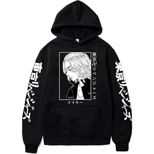 2021 Tokyo Avengers Anime Hooded Sweater Men and Women Loose Sweater Pullover Print Hoodie Harajuku Style Streetwear Hip-hop Top