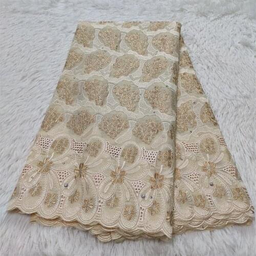 Latest swiss voile lace in switzerland african lace fabric wedding 5yards swiss lace fabric cotton fabric for dress HZ1117