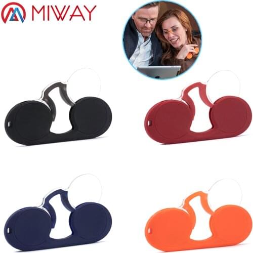 Clip Reading Glasses Men Women Mini Ultralight SOS Wallet Older Optics With Box Oculos De Grau Folding Glasse