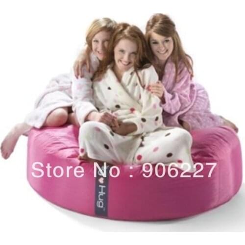 The original!! ISLAND design MODERN Pink bean bag huddle chair, round cushion beanbag sleeping bed- free shipping
