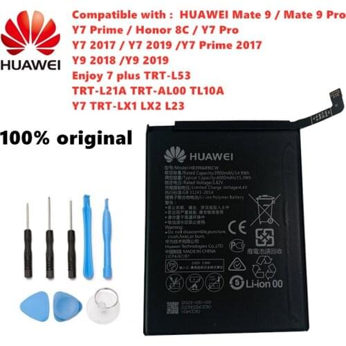 Original huawei HB396689ECW 4000mAh Battery for Huawei Mate 9/9 Pro Y7 Prime Y7 2017 Honor 8C Y9 2018 2019 Version Enjoy 7 Plus