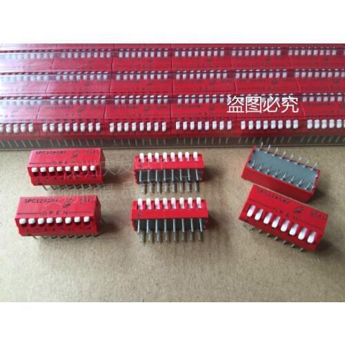 Original new 100% SPC12A08X dial switch 8-bit DIP 2.54MM spacing coding