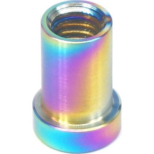 M6x11.5mm Rainbow GR5 Titanium Allen Head Pivot Nut For Bicycle Caliper Brakes