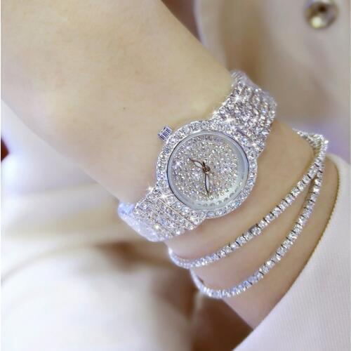 Luxury Women Watches Diamond Famous Brand Elegant Dress Quartz Watches Ladies Rhinestone Wristwatch Relogios Femininos