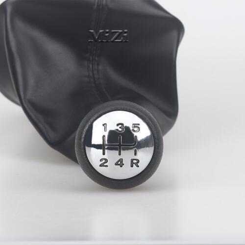 Car Gear Stick Shift Lever Knob For Peugeot 206 306 307 308 3008 Leather 5 speed Manual For Citroen Saxo C2 C4 Picasso PU