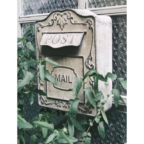 Garden decor handcrafted metal retro mailboxes