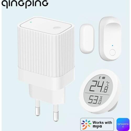 Xiaomi Qingping Gateway Hub Window Door Sensor Temperature Humidity Monitor Bluetooth-compatible Works with Mi Home APP