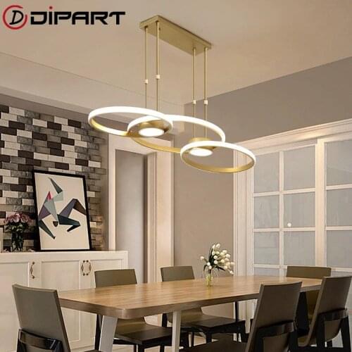 Nordic Minimalism fashion Led Pendant Light Hang Aluminum Lamp Remote Lighting For Kitchen Living Room dining Lighting Fixture
