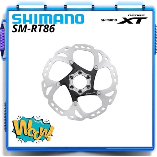 SHIMANO DEORE XT SM-RT86 rotor With anti loosen tightening plate RT86 160/180/203mm M8000 Series
