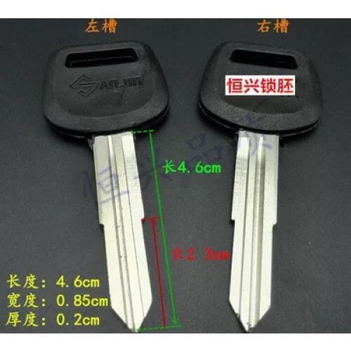 Double groove car key blanks old copper glue TOYOTA double embryo lions key blanks(10pcs)
