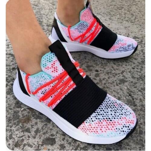 Women Sneaker Autumn Casual Shoes Breathable Mesh Platform Sport Shoes Fashion Running Walking Lace Up Sneakers Zapatos Mujer
