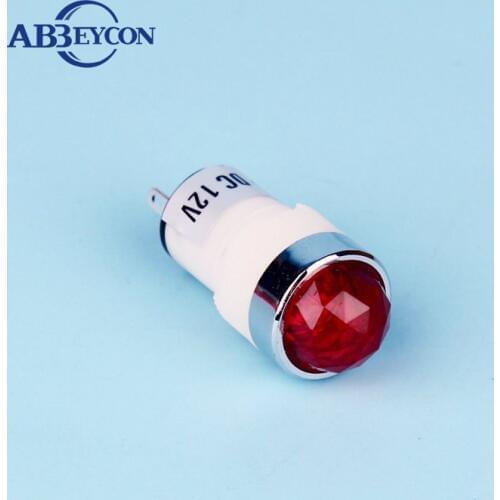 ZS41 custom made 6-24V12mm Dia sigal lamp white body indicator light