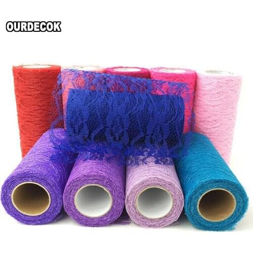 10 Pcs Tulle Roll 10 Yards Lace Wedding Decoration TUTU Baby Shower TUTU 15cm Decoration Party And Events Engagement Decor