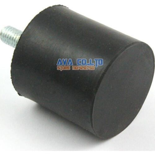 2 Pieces 40*40mm Body M8*23mm Male Rubber Anti Vibration Mount Bobbin Isolator