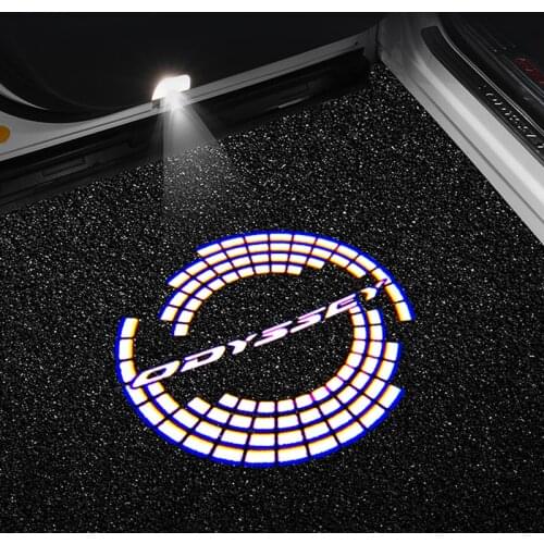2pcs Logo Odyssey Ghost Shadow Light Welcome Light For Honda Odyssey NEW Accord Elysion CR-Z Old Spirior LED Car Door Light