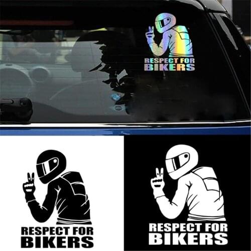 3D Respect Motorcycle helmet Car stickers Bicycle Protection Automobile Decoration Styling Car Sticker Reflective Auto Decal