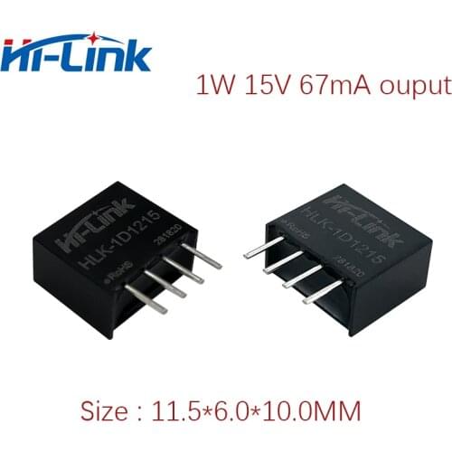 Free Ship 20pcs/lot HLK-1D1215 12V to 15V 67mA output DC DC buck converter module