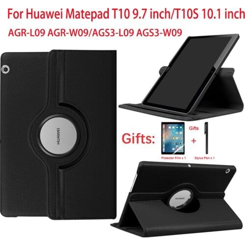 360 Rotation Tablet Case For Huawei Matepad T10S 10.1"2020 AGS3-L09/AGS3-W09 Stand Cover For Huawei Matepad T10 9.7" AGR-L09